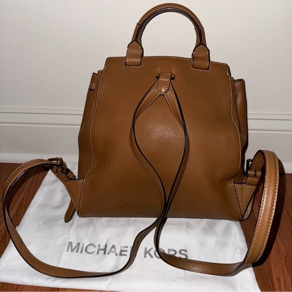 Michael Kors Romy Acorn/Brown Pebbled Leather Medium  display picture 3