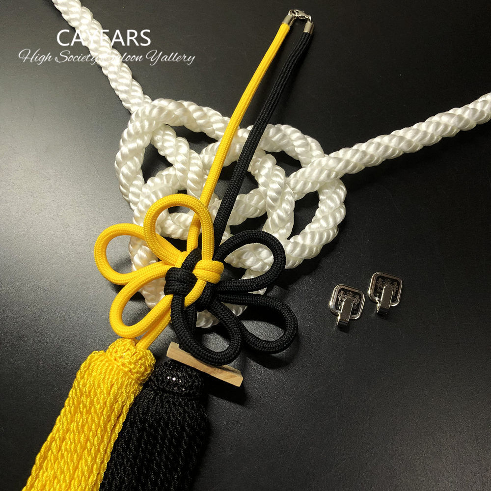 アクセサリー JUNCTION PRODUCE A Whole Set JDM Junction Produce Silvery Kintsuna Rope JP Badge