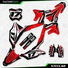 Red Stellar Graphic Kit fit 21-24 Kawasaki KXF250 KXF 250 Sticker KX250F