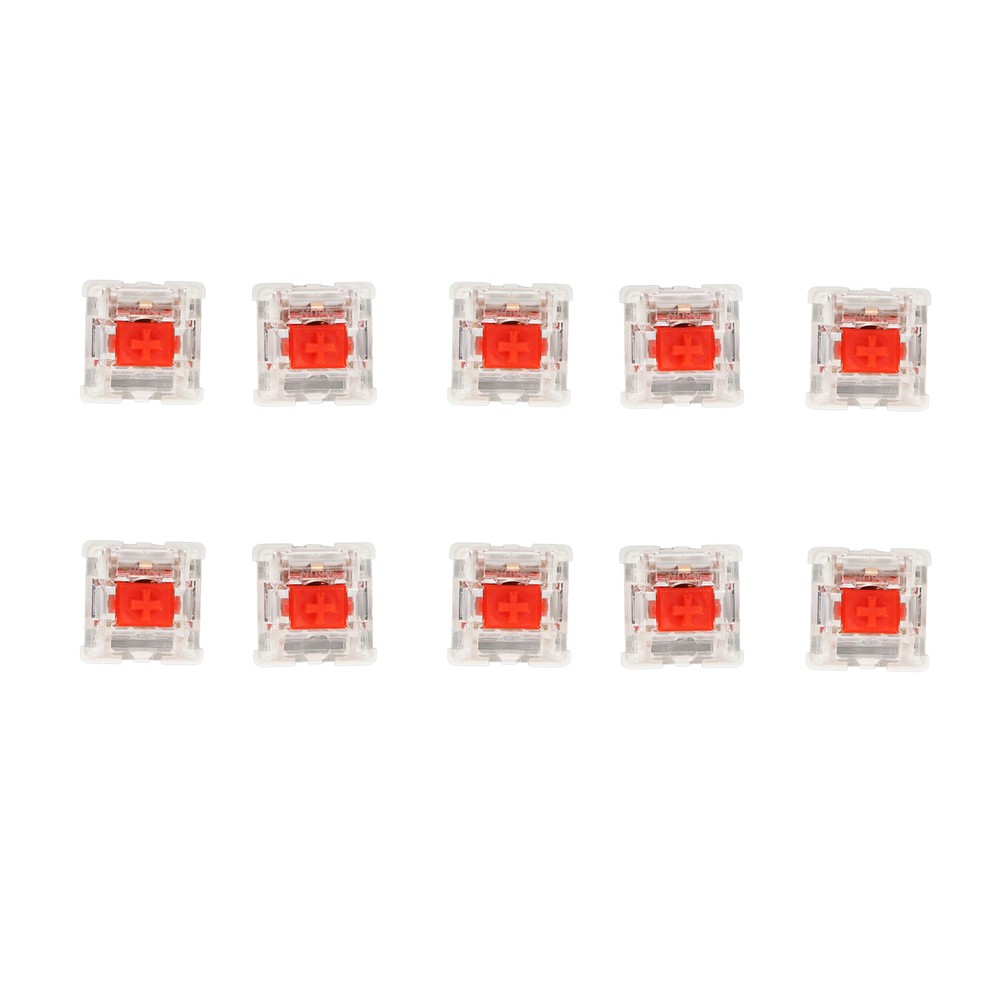 10Pcs Red Mechanical Keyboard Switches - Alloy Touch Spot Switches for Enhanced Typing Experience