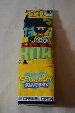 SpongeBob Squarepants Casual Crew Socks 6 pair Size 8-12 Nickelodeon