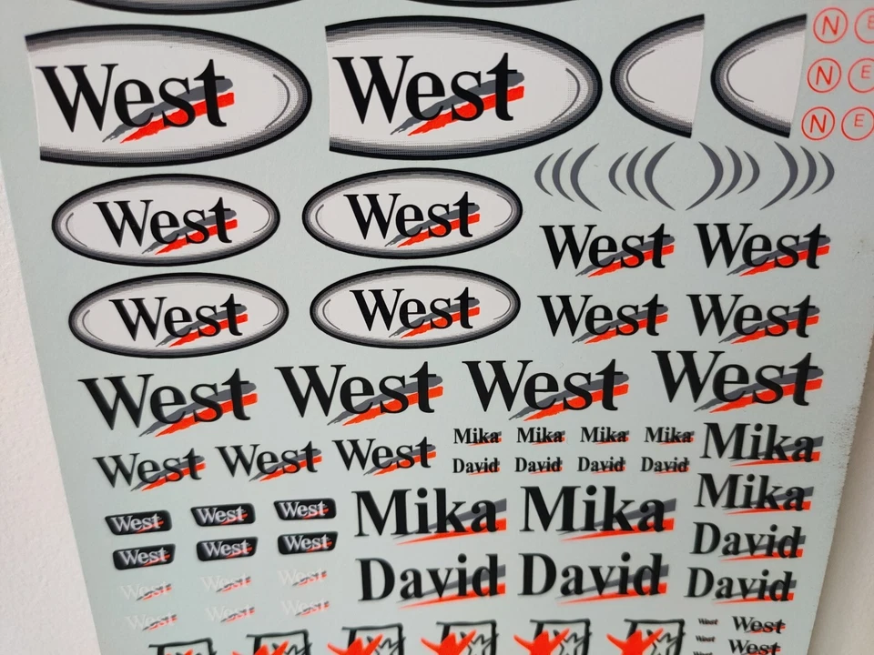 Decals McLaren WEST 1/18 2000??? Décalcomanies 1.18.10 - Photo 3/4