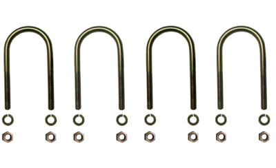 4x Feder Bride Suzuki SJ410, SJ413, Samurai, Blattfeder HINTERACHSE, U Bügel