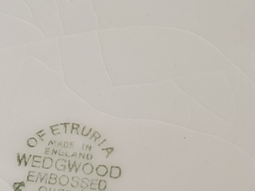 Wedgwood Etruria & Barlaston Embossed Queens Ware Serving Platter 14.5" x 11.75" - Picture 10 of 10