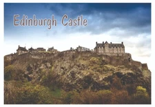 Edinburgh Castle, Castle Rock, Travel Fridge Magnet, Gift, 2" x 3" EU708
