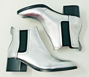 silver booties