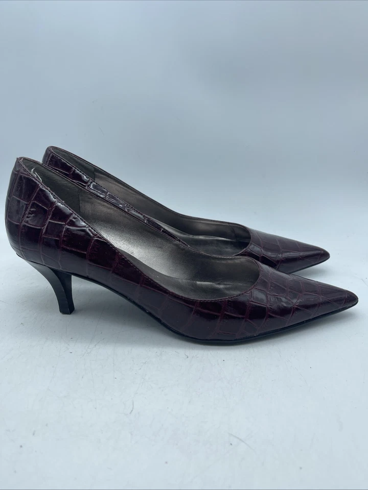 Bandolino Patent Berry искусственной кожи каблуки насосы заостренный носок размер 7,5 Вт Y2K - Изображение 2 из 4