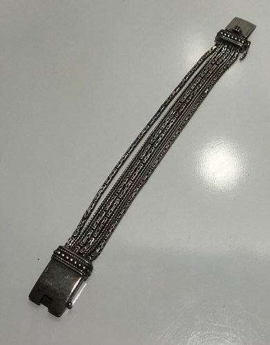Silpada Go Gorgeous Multi Strand Sterling Silver Byzantine Bracelet, 7.25" - Picture 8 of 16