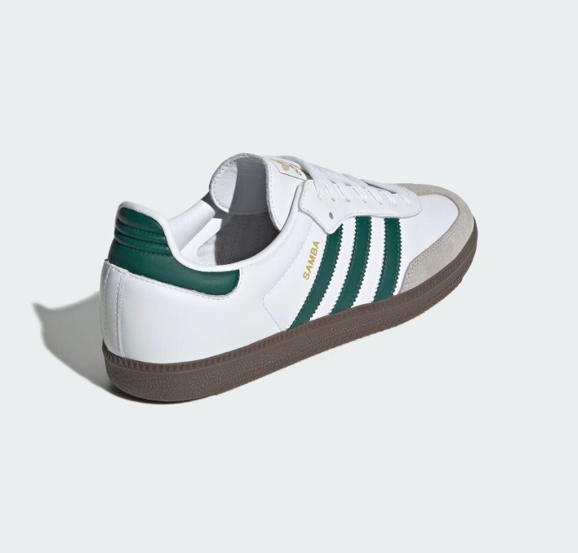 New Adidas Samba OG Shoes - White / Collegiate Green (JH8797) | eBay