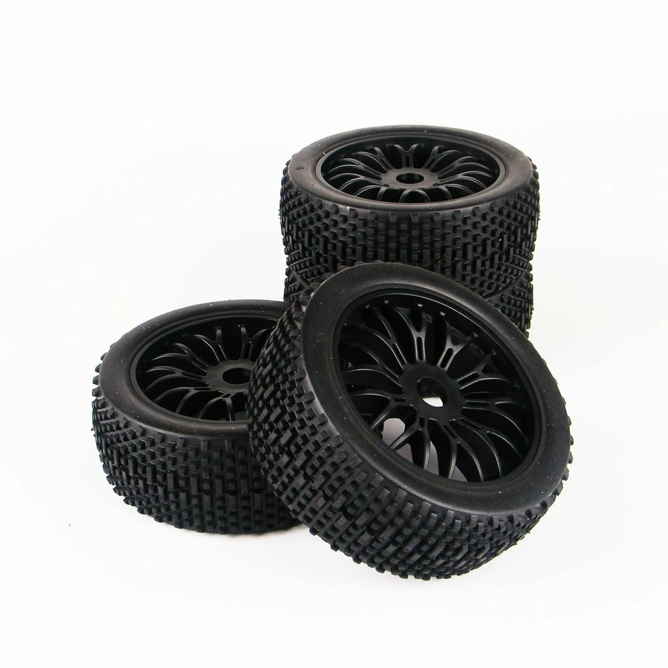 4PCS RC 1:8 Buggy Tires&Wheel Rims Kit 17mm Hex For HSP HPI Off-Road Car - Image 4 of 4