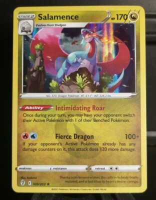 Salamence 109/203 NM Holo Rare Evolving Skies Near Mint Pokemon TCG Set  Card | eBay
