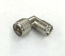 Mini UHF Male to Female Right Angle Adapter MU-7231