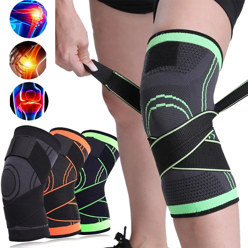 Knee Support Compression Sleeve Brace Gym Sports Joint Pain Relief  Arthritis Pad