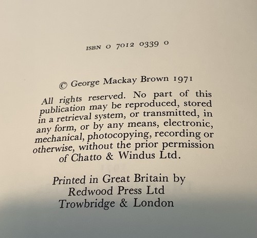 Fishermen With Ploughs By George Mackay Brown 1st Edition 1971 - Picture 7 of 14