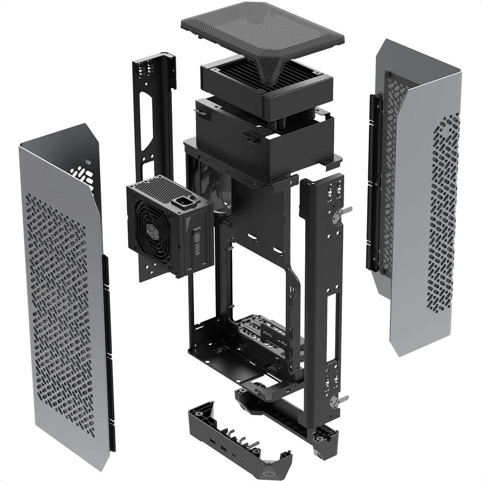 NCORE 100 MAX Mini-ITX SFF Tower-Gehäuse – Maßgeschneiderter AIO-Kühler 850 W... - Bild 4 von 4
