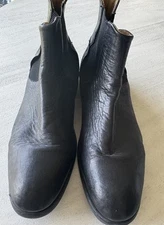 Hudson London Boots Mens 43 Tamper Chelsea Brown Pull On Casual Flats Ankle Top