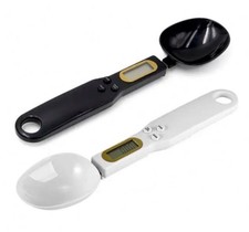 Black Kitchen Spoon Scale LCD Display Digital Measuring Battery Included