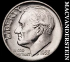1955 Roosevelt Dime- Silver- Choice Gem Brilliant Unc Luster No Reserve #J6917