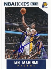 2017-18 NBA Hoops Ian Mahinmi Signed Card #181 Autographed Indiana Pacers