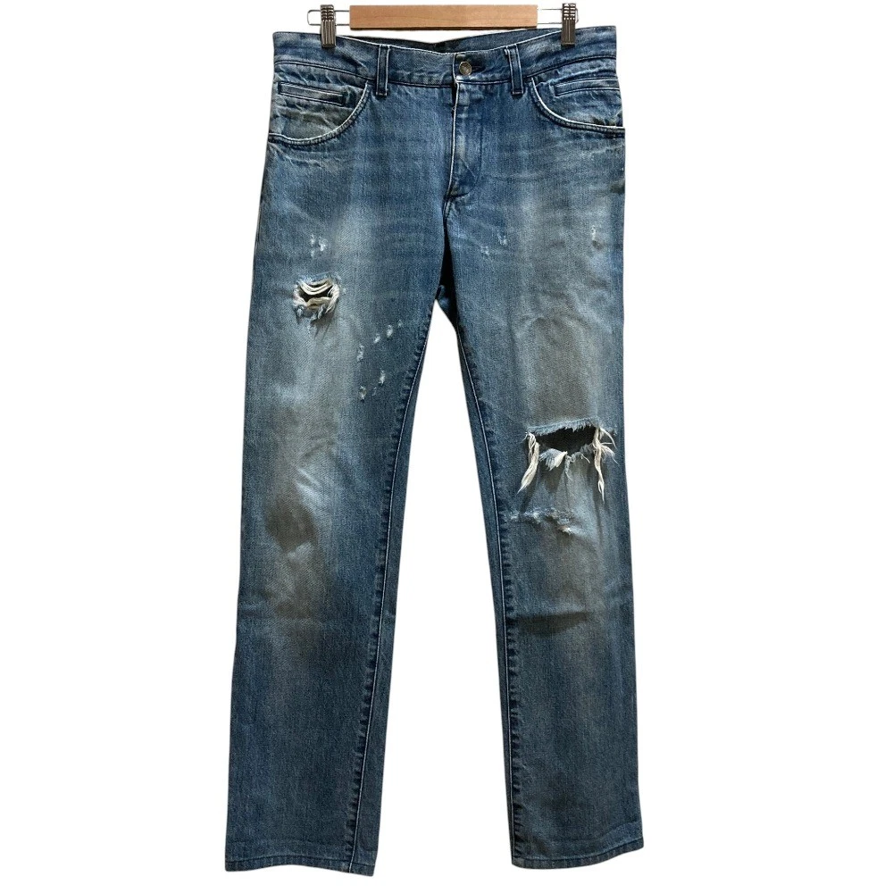 Dolce & Gabbana 14GOLD ハードダメージデニムイタリア製46 Dolce & Gabbana 14GOLD ハードダメージデニムイタリア製46 Men's
