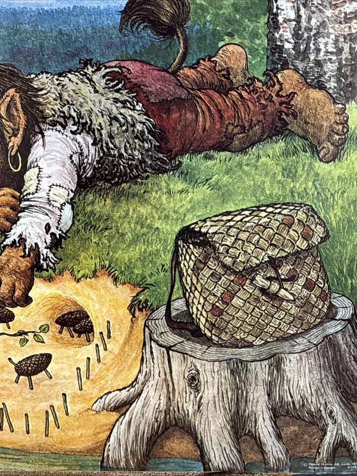 Vintage Troll Poster 1971 Sweden Rolf Lidberg Happiness Sealed New - Image 4 of 4