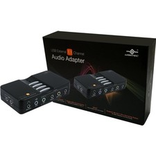 Compact USB 7.1 Surround Sound Adapter for Superior Audio Recording Quality