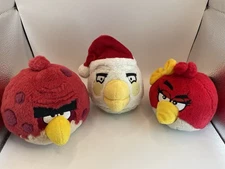 Angry Birds Terence Big Brother Plush No Sound 2010 5” Vintage HTF Toy Lot  Of 3