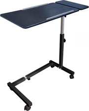 Recliner Table, over the Bed Table with Wheels, Adjustable Width & Height, with