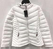 Tommy Hilfiger Women's TH Flex Hooded Puffer Packable Jacket Large. NWT