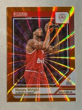 2024-25 Donruss Euroleague Orange Laser Moses Wright /75 #41 Olympiacos (B)