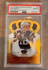 2013 Crown Royale GOLD Die Cut #91 Tom Brady PATRIOTS /99 PSA 8 LOW POP