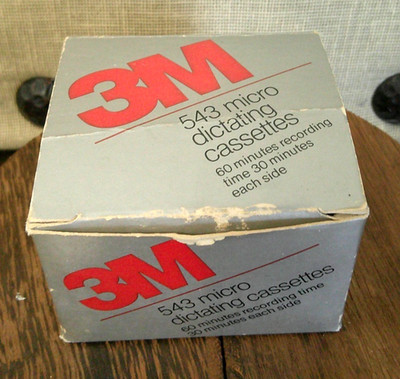 Vintage 3M 543 Dictating Recording Micro Cassettes New