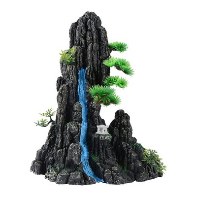 Large and Tall Fish Tank Decorations Aquarium L9.84x W6.14x H12.99inch, Resin...