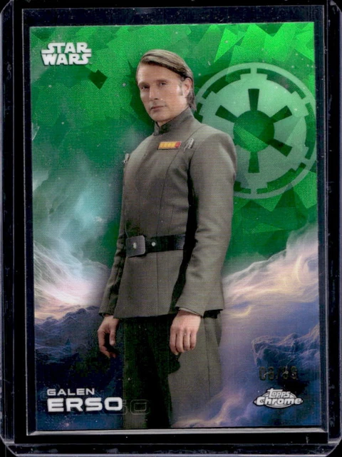 2025 Topps Chrome Star Wars Sapphire Galen Erso Green #8/99