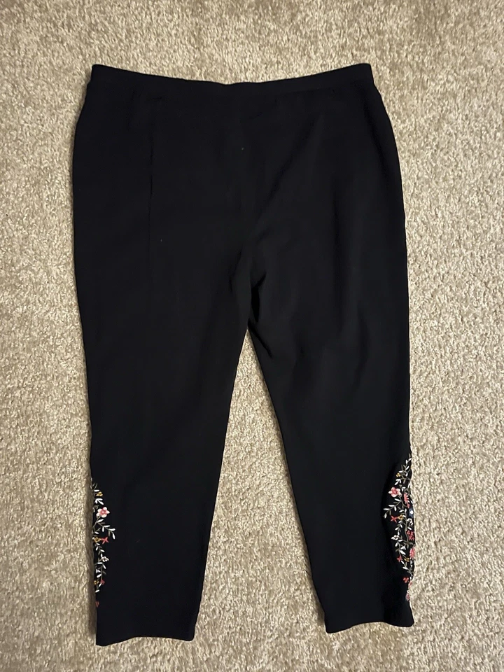 Style & Co. Leggings bordados florales para mujer talla XL Foto 3 de 3