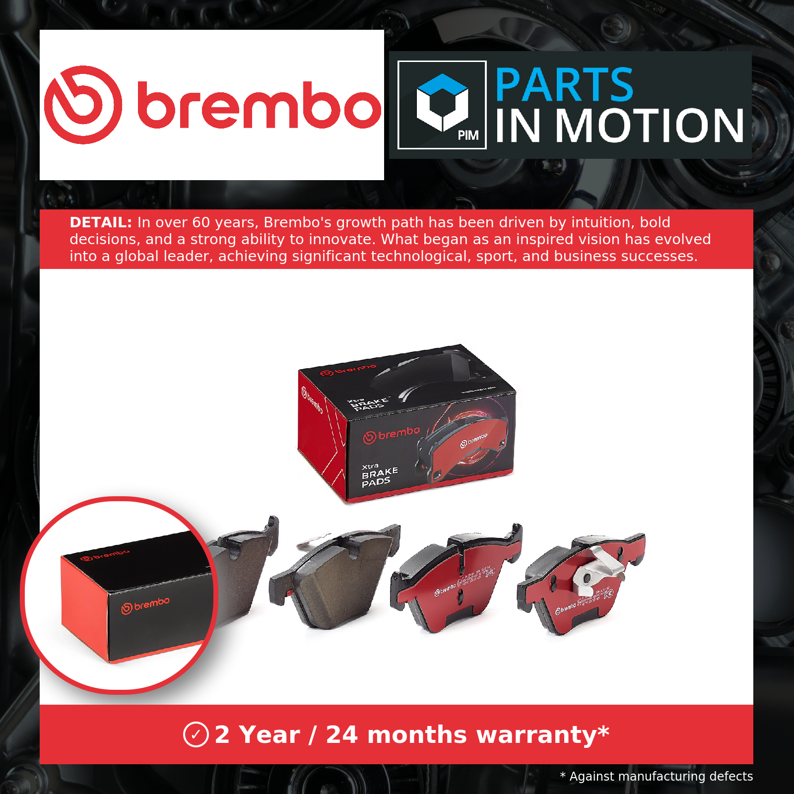Front BREMBO P 06 057X Brake Pad Set, disc brake for BMW,BMW (BRILLIANCE) - Image 7