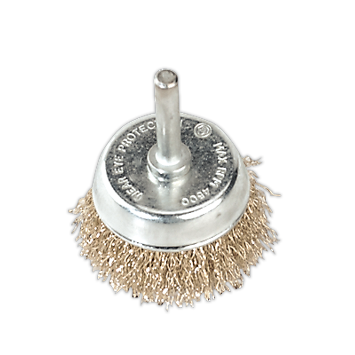 Crimped Wire Cup Brush Ø50mm with Ø6mm Shaft