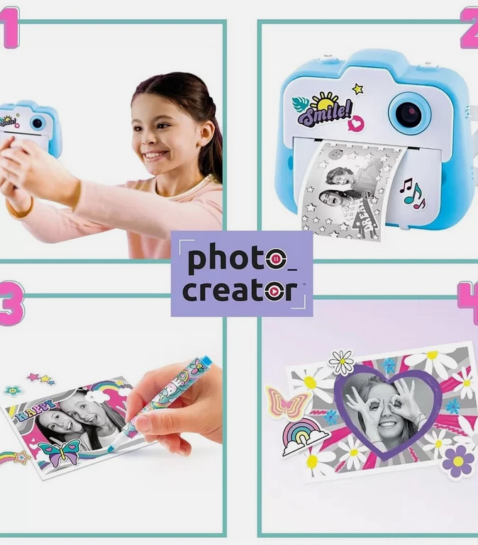 Photo Creator Instant Camera Bonus Pack 10 Rolls | 6 Markers + Case + Album - Image 4 of 4