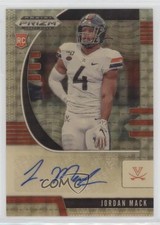 2020 Panini Prizm Draft Picks Rookies Gold Vinyl 2/5 Jordan Mack #180 Auto nd3