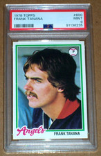1978 Frank Tanana #600 Topps PSA 9 California Angels