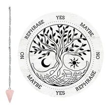 CRASPIRE Tree of Life Pendulum Board Dowsing Divination Metaphysical Message ...