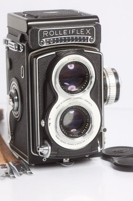 Rolleiflex White Face 3,5 TLR 6x6 mit Schneider-Kreuznach Xenar 3,5/75