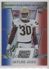 2016 Prizm Collegiate Draft Picks Red White & Blue Mojo 23/25 Myles Jack un2