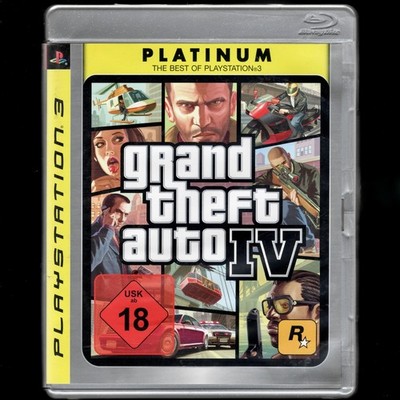 GTA 4 Grand Theft Auto IV PS3 Game TPShooter Open World PlayStation Platinum CIB
