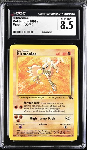 Hitmonlee (Unlimited) graded CGC 8.5 for sale on eBay
