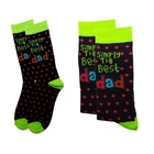 Simply The Best Dad Socks Novelty Christmas Father's Day Bday Gift For Father