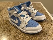Nike Air Jordan 1 Mid White Legend Blue YOUTH SIZE 12C