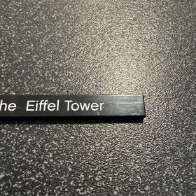 LEGO Architecture "The Eiffel Tower" 21019 Name Plate Tile Sign Black 1X8 RARE