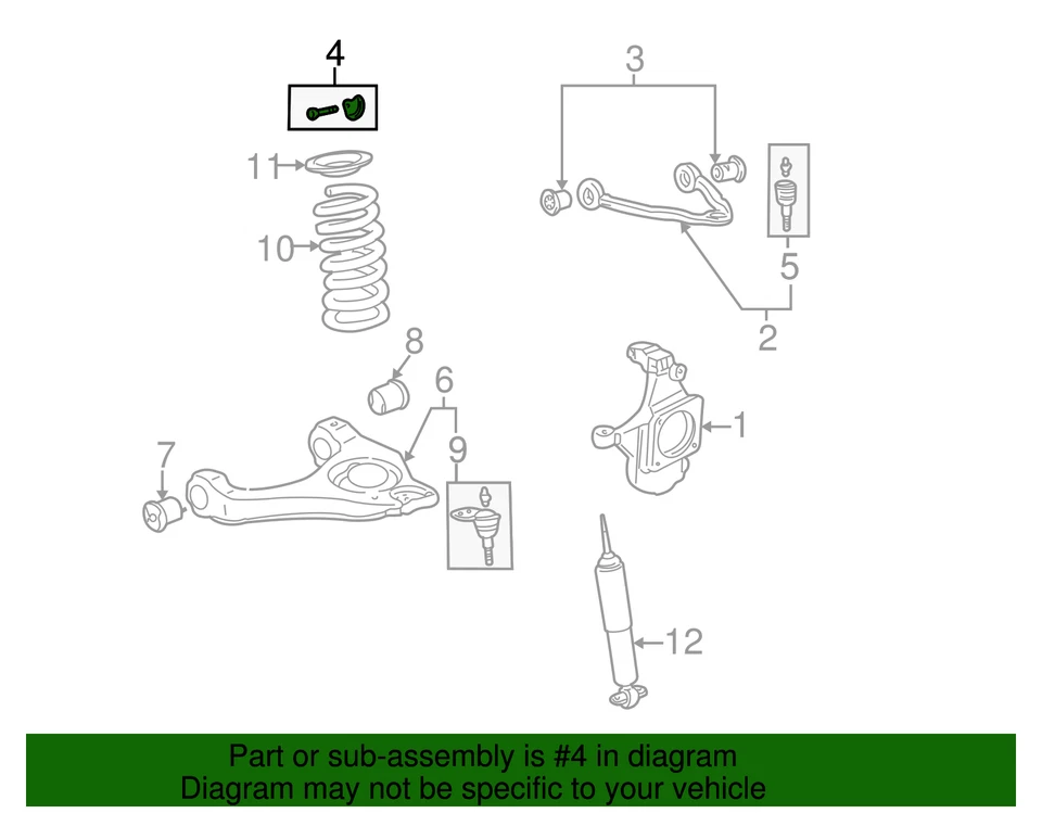 Genuine GM Front Upper Suspension Control Arm Adjuster Cam 15741217 - Image 3 of 3