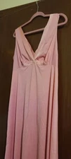 Womens Vanity Fair Pink Robe Silky Size 40